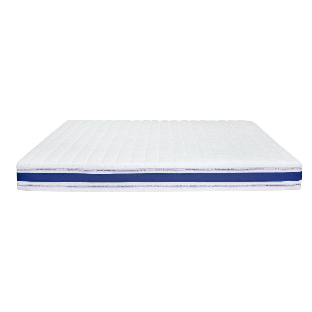 Saltea Bien Dormir Optimus Pocket, ortopedica, Argentum, aerisire banda 3D, spuma poliuretanica, arcuri pocket spring